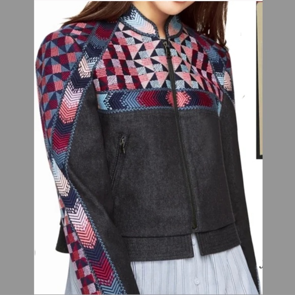 BCBGMaxAzria Jackets & Blazers - EUC BCBGMAXAZRIA RUNWAY BRANSON EMBROIDERED DENIM JEAN JACKET